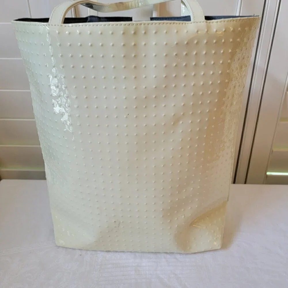 Rock & Republic White Patent Leather Tote